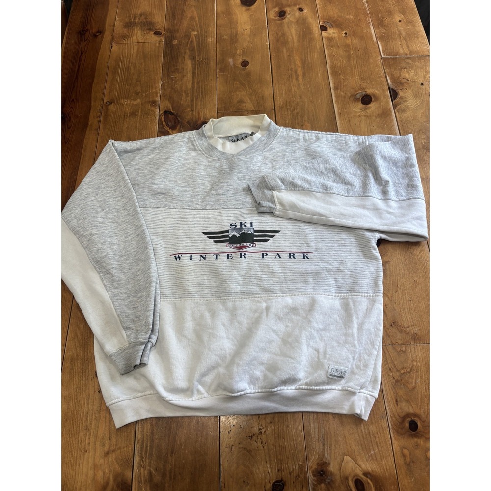 Vintage GEAR FOR SPORTS Ski Winter Park Colorado Sweatshirt Men's L Crewneck